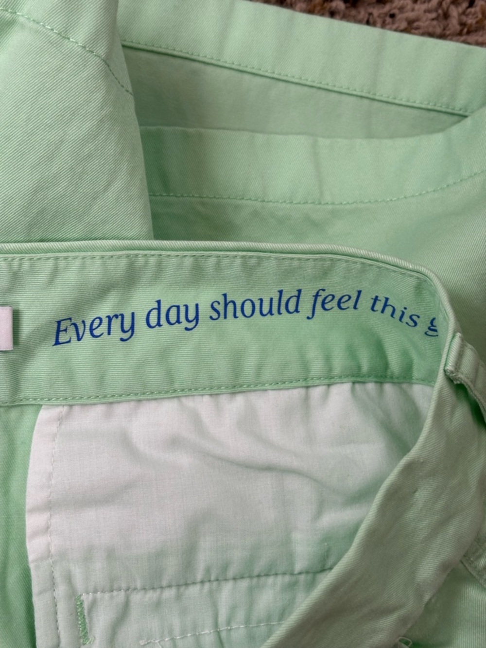 Vineyard Vines Shorts Womens 12 Green Flat Front 5" Inseam - Picture 9 of 9
